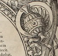 Picture 147 of 262 from Augustissimorum imperatorum, serenissimorum regum, atque archiducum, illustrissimorum principum, necnon comitum, baronum, nobilium, aliorumq[ue] clarissimorum virorum, qui aut ipsi cum imperio bellorum duces fuerunt, aut in iisdem præfecturis insignioribus laudabiliter functi sunt, verissimæ imagines, & rerum ab ipsis domi, forisq[ue] gestarum succinctæ descriptiones. Quorum arma, aut integra, aut horum partes, quibus induti, vsique aduersus hostem heroica facinora patrarunt, aut quorum auspiciis tàm prospera quàm aduersa fortuna res magnæ gestæ sunt, à serenissimo principe Ferdinando, archiduce Austriæ, duce Burgundiæ, comte Habspurgi & Tyrolis &c. ex omnibus ferè orbis terrarum prouinciis partim conquista, partim ab illorum hæredibus & successoribus transmissa, in celebri Ambrosianæ arcis armamentario, à sua serenitate non procul ciutate Oenipontana extructo, conspiciuntur (1601), leaf 147