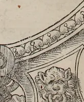 An illustration from Augustissimorum imperatorum, serenissimorum regum, atque archiducum, illustrissimorum principum, necnon comitum, baronum, nobilium, aliorumq[ue] clarissimorum virorum, qui aut ipsi cum imperio bellorum duces fuerunt, aut in iisdem præfecturis insignioribus laudabiliter functi sunt, verissimæ imagines, & rerum ab ipsis domi, forisq[ue] gestarum succinctæ descriptiones. Quorum arma, aut integra, aut horum partes, quibus induti, vsique aduersus hostem heroica facinora patrarunt, aut quorum auspiciis tàm prospera quàm aduersa fortuna res magnæ gestæ sunt, à serenissimo principe Ferdinando, archiduce Austriæ, duce Burgundiæ, comte Habspurgi & Tyrolis &c. ex omnibus ferè orbis terrarum prouinciis partim conquista, partim ab illorum hæredibus & successoribus transmissa, in celebri Ambrosianæ arcis armamentario, à sua serenitate non procul ciutate Oenipontana extructo, conspiciuntur (1601)