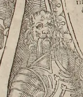An illustration from Augustissimorum imperatorum, serenissimorum regum, atque archiducum, illustrissimorum principum, necnon comitum, baronum, nobilium, aliorumq[ue] clarissimorum virorum, qui aut ipsi cum imperio bellorum duces fuerunt, aut in iisdem præfecturis insignioribus laudabiliter functi sunt, verissimæ imagines, & rerum ab ipsis domi, forisq[ue] gestarum succinctæ descriptiones. Quorum arma, aut integra, aut horum partes, quibus induti, vsique aduersus hostem heroica facinora patrarunt, aut quorum auspiciis tàm prospera quàm aduersa fortuna res magnæ gestæ sunt, à serenissimo principe Ferdinando, archiduce Austriæ, duce Burgundiæ, comte Habspurgi & Tyrolis &c. ex omnibus ferè orbis terrarum prouinciis partim conquista, partim ab illorum hæredibus & successoribus transmissa, in celebri Ambrosianæ arcis armamentario, à sua serenitate non procul ciutate Oenipontana extructo, conspiciuntur (1601)