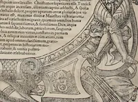 An illustration from Augustissimorum imperatorum, serenissimorum regum, atque archiducum, illustrissimorum principum, necnon comitum, baronum, nobilium, aliorumq[ue] clarissimorum virorum, qui aut ipsi cum imperio bellorum duces fuerunt, aut in iisdem præfecturis insignioribus laudabiliter functi sunt, verissimæ imagines, & rerum ab ipsis domi, forisq[ue] gestarum succinctæ descriptiones. Quorum arma, aut integra, aut horum partes, quibus induti, vsique aduersus hostem heroica facinora patrarunt, aut quorum auspiciis tàm prospera quàm aduersa fortuna res magnæ gestæ sunt, à serenissimo principe Ferdinando, archiduce Austriæ, duce Burgundiæ, comte Habspurgi & Tyrolis &c. ex omnibus ferè orbis terrarum prouinciis partim conquista, partim ab illorum hæredibus & successoribus transmissa, in celebri Ambrosianæ arcis armamentario, à sua serenitate non procul ciutate Oenipontana extructo, conspiciuntur (1601)