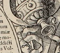 Picture 35 of 262 from Augustissimorum imperatorum, serenissimorum regum, atque archiducum, illustrissimorum principum, necnon comitum, baronum, nobilium, aliorumq[ue] clarissimorum virorum, qui aut ipsi cum imperio bellorum duces fuerunt, aut in iisdem præfecturis insignioribus laudabiliter functi sunt, verissimæ imagines, & rerum ab ipsis domi, forisq[ue] gestarum succinctæ descriptiones. Quorum arma, aut integra, aut horum partes, quibus induti, vsique aduersus hostem heroica facinora patrarunt, aut quorum auspiciis tàm prospera quàm aduersa fortuna res magnæ gestæ sunt, à serenissimo principe Ferdinando, archiduce Austriæ, duce Burgundiæ, comte Habspurgi & Tyrolis &c. ex omnibus ferè orbis terrarum prouinciis partim conquista, partim ab illorum hæredibus & successoribus transmissa, in celebri Ambrosianæ arcis armamentario, à sua serenitate non procul ciutate Oenipontana extructo, conspiciuntur (1601), leaf 27