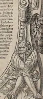 Picture 65 of 262 from Augustissimorum imperatorum, serenissimorum regum, atque archiducum, illustrissimorum principum, necnon comitum, baronum, nobilium, aliorumq[ue] clarissimorum virorum, qui aut ipsi cum imperio bellorum duces fuerunt, aut in iisdem præfecturis insignioribus laudabiliter functi sunt, verissimæ imagines, & rerum ab ipsis domi, forisq[ue] gestarum succinctæ descriptiones. Quorum arma, aut integra, aut horum partes, quibus induti, vsique aduersus hostem heroica facinora patrarunt, aut quorum auspiciis tàm prospera quàm aduersa fortuna res magnæ gestæ sunt, à serenissimo principe Ferdinando, archiduce Austriæ, duce Burgundiæ, comte Habspurgi & Tyrolis &c. ex omnibus ferè orbis terrarum prouinciis partim conquista, partim ab illorum hæredibus & successoribus transmissa, in celebri Ambrosianæ arcis armamentario, à sua serenitate non procul ciutate Oenipontana extructo, conspiciuntur (1601), leaf 59
