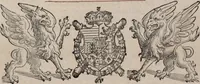Picture 3 of 262 from Augustissimorum imperatorum, serenissimorum regum, atque archiducum, illustrissimorum principum, necnon comitum, baronum, nobilium, aliorumq[ue] clarissimorum virorum, qui aut ipsi cum imperio bellorum duces fuerunt, aut in iisdem præfecturis insignioribus laudabiliter functi sunt, verissimæ imagines, & rerum ab ipsis domi, forisq[ue] gestarum succinctæ descriptiones. Quorum arma, aut integra, aut horum partes, quibus induti, vsique aduersus hostem heroica facinora patrarunt, aut quorum auspiciis tàm prospera quàm aduersa fortuna res magnæ gestæ sunt, à serenissimo principe Ferdinando, archiduce Austriæ, duce Burgundiæ, comte Habspurgi & Tyrolis &c. ex omnibus ferè orbis terrarum prouinciis partim conquista, partim ab illorum hæredibus & successoribus transmissa, in celebri Ambrosianæ arcis armamentario, à sua serenitate non procul ciutate Oenipontana extructo, conspiciuntur (1601), leaf 6