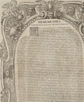Picture 69 of 262 from Augustissimorum imperatorum, serenissimorum regum, atque archiducum, illustrissimorum principum, necnon comitum, baronum, nobilium, aliorumq[ue] clarissimorum virorum, qui aut ipsi cum imperio bellorum duces fuerunt, aut in iisdem præfecturis insignioribus laudabiliter functi sunt, verissimæ imagines, & rerum ab ipsis domi, forisq[ue] gestarum succinctæ descriptiones. Quorum arma, aut integra, aut horum partes, quibus induti, vsique aduersus hostem heroica facinora patrarunt, aut quorum auspiciis tàm prospera quàm aduersa fortuna res magnæ gestæ sunt, à serenissimo principe Ferdinando, archiduce Austriæ, duce Burgundiæ, comte Habspurgi & Tyrolis &c. ex omnibus ferè orbis terrarum prouinciis partim conquista, partim ab illorum hæredibus & successoribus transmissa, in celebri Ambrosianæ arcis armamentario, à sua serenitate non procul ciutate Oenipontana extructo, conspiciuntur (1601), leaf 65