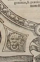 Picture 70 of 262 from Augustissimorum imperatorum, serenissimorum regum, atque archiducum, illustrissimorum principum, necnon comitum, baronum, nobilium, aliorumq[ue] clarissimorum virorum, qui aut ipsi cum imperio bellorum duces fuerunt, aut in iisdem præfecturis insignioribus laudabiliter functi sunt, verissimæ imagines, & rerum ab ipsis domi, forisq[ue] gestarum succinctæ descriptiones. Quorum arma, aut integra, aut horum partes, quibus induti, vsique aduersus hostem heroica facinora patrarunt, aut quorum auspiciis tàm prospera quàm aduersa fortuna res magnæ gestæ sunt, à serenissimo principe Ferdinando, archiduce Austriæ, duce Burgundiæ, comte Habspurgi & Tyrolis &c. ex omnibus ferè orbis terrarum prouinciis partim conquista, partim ab illorum hæredibus & successoribus transmissa, in celebri Ambrosianæ arcis armamentario, à sua serenitate non procul ciutate Oenipontana extructo, conspiciuntur (1601), leaf 65