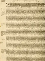 Picture 8 of 17 from The auncient ecclesiasticall histories of the first six hundred yeares after Christ, wrytten in the Greeke tongue by three learned historiographers, Eusebius, Socrates, and Euagrius. Eusebius Pamphilus Bishop of Cæsarea in Palæstina vvrote 10 bookes. Socrates Scholasticus of Constantinople vvrote 7 bookes. Euagrius Scholasticus of Antioch vvrote 6 bookes. VVhereunto is annexed Dorotheus Bishop of Tyrus, of the liues of the prophetes, apostles and 70 disciples. All which authors are faithfully translated out of the Greeke tongue by Meredith Hanmer, Maister of Arte and student in diuinitie. Last of all herein is contayned a profitable chronographie collected by the sayd translator, the title whereof is to be seene in the ende of this volume, with a copious index of the principall matters throughout all the histories (1577), leaf 151