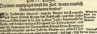 An illustration from Ausführliche Beschreibung des Theils bewohnt-theils unbewohnt-so genannten Gröenlands, : in zwey Theile abgetheilt: deren erster Handelt von des Alt-(nunmehro verlohrnen) Grönlands Gelegenheit, Erfindung, Inwohnern, Fruchtbarkeit, Gewächsen, Thieren und Meerwundern. Der andere: von dem neuen (durch Suchung des alten, gefundenen) Grönland, Eigenschafft der wilden, und viel andern merckwürdigen Dingen mehr. Nebenst einem kurtzem Begriff der seltsamen Reisen, so M. Forbeisser, Gotzke Lindenau, Christian Richard, und die Koppenhagen-Grönländische Gesellschafft, alt Grönland wieder zu finden, in unterschiedlichen Jahren gethan. Mit Anfügung des Tagbuchs eines die Durchfahrt zwischen Grönland und America suchenden dänischen Schiffes: wie auch des kurtzen Inhalts und seltsamen Zufälle der Holl-und Seeländischen Schiffsausrüstung nach Nova Zembla zu eben dem Ende vorgenommen: Samt Erzehlung der wunderbaren Zufälle, so dreymal sieben Personen, welche den Winter über auf den Spitzbergen und der Mauritiusbay sich aufgehalten, begegnet, und wie elendiglich sie umkommen sind. (1679)