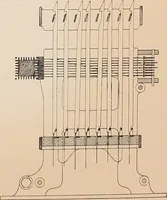 An illustration from Ausführliches Handbuch der Weberei. Ein Lehr- und Hilfsbuch für Fabrikanten, Weber und Webschüler (1909)