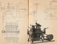 An illustration from Ausführliches Handbuch der Weberei. Ein Lehr- und Hilfsbuch für Fabrikanten, Weber und Webschüler (1909)