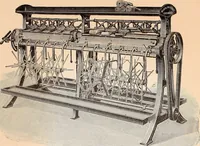An illustration from Ausführliches Handbuch der Weberei. Ein Lehr- und Hilfsbuch für Fabrikanten, Weber und Webschüler (1909)