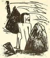 An illustration from Ausgewählte Graphik des deutschen Expressionismus, 1905-1920 : E. Heckel, E.L. Kirchner, K. Schmidt-Rottluff ... aus der graphischen Sammlung des Museums Folkwang Essen (1900)