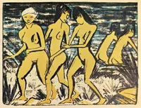 An illustration from Ausgewählte Graphik des deutschen Expressionismus, 1905-1920 : E. Heckel, E.L. Kirchner, K. Schmidt-Rottluff ... aus der graphischen Sammlung des Museums Folkwang Essen (1900)