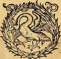 An illustration from Ausslegung und Beschreibung der Anathomy, oder, Warhafften Abconterfetung eines inwendigen Cörpers des Manns und Weibs : mit Erklerung seiner innerlichen Gelider, wie uñ wohin ein yedes von Gott erschaffen uñ geordnet : das menschlich Leben zu auffenthalte : dem gemeynen Menschen zu einem kurtzen vnd verstentlichen Bericht (1544)