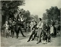 An illustration from Ausstellung deutscher Kunst aus der Zeit von 1775-1875 in der Königlichen Nationalgalerie, Berlin 1906. Herausgegeben vom Vorstand der Deutschen Jahrhundertausstellung. Mit einleitendem Text von Hugo von Tschudi (1906)