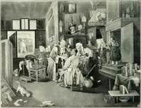 An illustration from Ausstellung deutscher Kunst aus der Zeit von 1775-1875 in der Königlichen Nationalgalerie, Berlin 1906. Herausgegeben vom Vorstand der Deutschen Jahrhundertausstellung. Mit einleitendem Text von Hugo von Tschudi (1906)