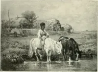 An illustration from Ausstellung deutscher Kunst aus der Zeit von 1775-1875 in der Königlichen Nationalgalerie, Berlin 1906. Herausgegeben vom Vorstand der Deutschen Jahrhundertausstellung. Mit einleitendem Text von Hugo von Tschudi (1906)