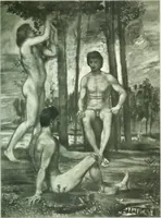 An illustration from Ausstellung deutscher Kunst aus der Zeit von 1775-1875 in der Königlichen Nationalgalerie, Berlin 1906. Herausgegeben vom Vorstand der Deutschen Jahrhundertausstellung. Mit einleitendem Text von Hugo von Tschudi (1906)