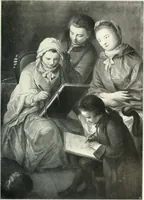 An illustration from Ausstellung deutscher Kunst aus der Zeit von 1775-1875 in der Königlichen Nationalgalerie, Berlin 1906. Herausgegeben vom Vorstand der Deutschen Jahrhundertausstellung. Mit einleitendem Text von Hugo von Tschudi (1906)