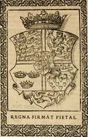 An illustration from Auszfürliche vnd warhaffte Beschreibung des durchlauchtigsten, grosmechtigen vnd hochgebornen Fürsten vnd Herrn : Herrn Christians des Vierden dieses Namens, zu Dennemarck, Norwegen, der Wenden vnd Gotten Königes, Hertzogen zu Schleszwig, Holstein, Stormarn vnd der Dittmarschen, Grafen zu Oldenburg vnd Delmenhorst, zu Koppenhagen den 29. Augusti anno 1596. glücklich geschehenen Königlichen Krönung ... (1597)