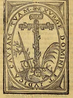 An illustration from Auto de la fe celebrado en Lima a 23. de enero de 1639. Al tribunal del Santo oficio de la Inquisicion, de los reynos del Peru, Chile, Paraguay, y Tucuman. Por el licenciado d. Fernando de Montesinos . (1639)