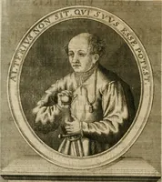 An illustration from Avrevm vellvs, oder, Guldin Schatz und Kunst-Kammer : darinnen der aller fürnemisten, fürtreffenlichsten, ausserlesenesten, herrlichisten und bewehrtesten Auctorum Schrifften und Bücher, aufs dem gar uralten Schatz der uberblibnen, verborgnen, hinderhaltenen Reliquien und Monumenten der Aegyptiorum, Arabum, Chaldaeorum & Assyriorum Königen und Weysen (1708)