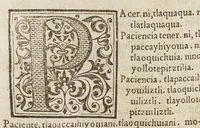 An illustration from Vocabvlario en lengva Castellana y Mexicana (1571)