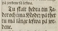 An illustration from Lutheri Catechismus öfwersatt på American-Virginiske språket (1696)