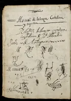 An illustration from Bucabulario de la lengua castellena ! y zapoteca nexitza se acabó a 16 de nobienbre 1696 años (1696)