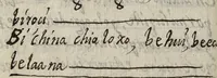 An illustration from Bucabulario de la lengua castellena ! y zapoteca nexitza se acabó a 16 de nobienbre 1696 años (1696)