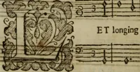 An illustration from Ayres and dialogues, : for one, two, and three voyces (1653)