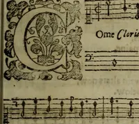 An illustration from Ayres and dialogues, : for one, two, and three voyces (1653)