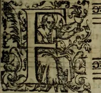An illustration from Ayres and dialogues, : for one, two, and three voyces (1653)