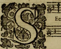 An illustration from Ayres and dialogues, : for one, two, and three voyces (1653)