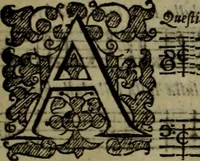 An illustration from Ayres and dialogues, : for one, two, and three voyces (1653)