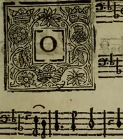 An illustration from Ayres and dialogues, : for one, two, and three voyces (1653)