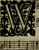 An illustration from Ayres and dialogues, : for one, two, and three voyces (1653)