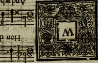 An illustration from Ayres and dialogues, : for one, two, and three voyces (1653)