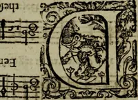 Picture 156 of 167 from Ayres and dialogues, : for one, two, and three voyces (1653), leaf 202