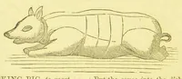 An illustration from Consult me, to know how to cook meats, poultry, fish, game, vegetables, soups, gravies, sauces, meat pies, puddings, food for the sick, &c.; consult me on confectionary ... consult me on household management and economy; ... consult me on diseases and their remedies ... consult me on how to dye ... consult me also on a thousand other things (1870)