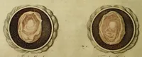 An illustration from A key to physic, and the occult sciences. Opening to mental view, the system and order of the interior and exterior heavens; the analogy betwixt angels and the spirits of men; and the sympathy between celestial and terrestrial bodies ... To which are added, lunar tables, calculated from sidereal motion; exhibiting, upon the most simple yet unerring construction, the actual moment of the crisis of every disease, and the consequent termination thereof, whether for life or death. The whole forming an interesting supplement to Culpeper's family physician, and display of the occult sciences ... (1814)