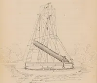 An illustration from The monster telescopes, erected by the Earl of Rosse, Parsonstown, with an account of the manufacture of the specula, and full descriptions of all the machinery. Connected with these instruments (1844)