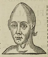 An illustration from Anthropometamorphosis: man transform'd; or, the artificial changeling. Historically presented, in the mad and cruel gallantry, foolish bravery, ridiculous beauty, filthy finenesse, and loathsome lovelinesse of most nations, fashioning and altering their bodies from the mould intended by nature. With a vindication of the regular beauty and honesty of nature. And an appendix of the pedigree of the English gallant (1653)