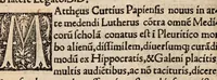 An illustration from Andreae Thurini Pisciensis, medici apostolici, ad Matth[ae]um Curtiu[m] Ticinen[sem]. De vena in curatione pleuritidos incidenda ... epistola eruditissima (1528)