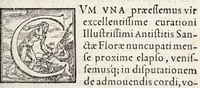An illustration from Scipionis Cassolae medici Parmensis cum Joanne Francisco Boccalino ... disceptatio, an epithematum vsus antiquis medicis fuerit cognitus (1565)