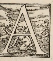 An illustration from Nicolai Massae Examen de venae sectione et sanguinis missione : in febribus ex humorum putredine ortis, ac in aliis praeter naturam affectibus (1568)