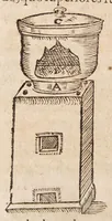 Picture 5 of 26 from Solis e puteo emergentis: sive dissertationis chymiotechnicae libri tres. In quibus totius operationis chymicae methodus practica: materia lapidis philosophici, et nodus [sic] solvendi ejus, operandique, ut et clavis operum Paracelsi qua abstrusa explicantur, deficientia supplentur. Cum praefatione chymiae veritatem asserente ... (1613), leaf 34