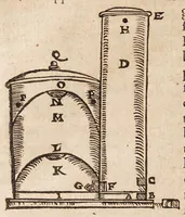 Picture 6 of 26 from Solis e puteo emergentis: sive dissertationis chymiotechnicae libri tres. In quibus totius operationis chymicae methodus practica: materia lapidis philosophici, et nodus [sic] solvendi ejus, operandique, ut et clavis operum Paracelsi qua abstrusa explicantur, deficientia supplentur. Cum praefatione chymiae veritatem asserente ... (1613), leaf 36