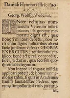 An illustration from Dissertatio medica exhibens aegrum laborantem peste (1681)