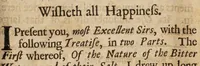 An illustration from A treatise of the nature and use of the bitter purging salt. : Easily known from all counterfeits by its bitter taste. (1700)