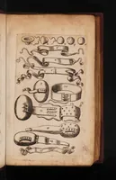 An illustration from De cauteriis libri quinque. In quibus vires, materia, modus, locus, numerus, tempus ponendorum cauteriorum, ex veterum Graecorum, Arabum, Latinorum, necnon neotericorum sententia quàm dilucidè explicantur (1601)